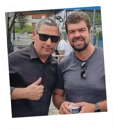 Alan Mansur em evento na comunidade